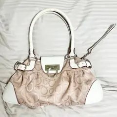 中古美品*フェラガモ トートバッグ「マリッサ」上品なデザイン、希少カラー