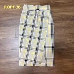 ROPÉ チェック柄 タイトスカート 36