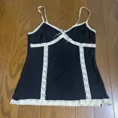 UNIQLO ブラック レース キャミソール S