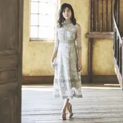 RUIRUEBOUTIQUEフラワー刺繍ドレス Lサイズ