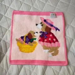 く*た様 FEILER 犬とバスケットのハンカチ