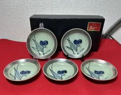 未使用　有田焼　小皿揃　取皿　露草　5枚セット
