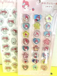 【新品】マイメロ ★2枚セット ぷくっとシール おはじきふうシール