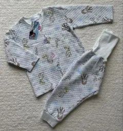 【新品タグ付】アナと雪の女王 エルサ アナ パジャマ 前開き ボタン 長袖 90