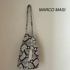 【美品】MARCO MASI パイソン レザー 巾着　ショルダーバッグ　2WAY