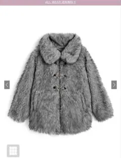 ビットつきミックスファーミドルコート[on339] （新品タグ付き）