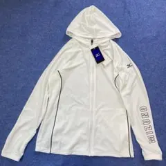 新品未使用　MIZUNO ミズノ　接触冷感UVカットパーカー　L 白のサムネイル
