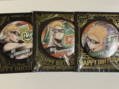 ハイキュー　月島蛍　バースデー　缶バッジ アクリルスタンド 7点セット