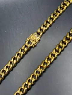 無*隈様 ゴールドＫ24ＧＰ特殊差し込み式チェーンネックレス約50cm60cm幅