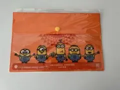 【新品未使用】USJ ミニオン オリジナルフラップ付きPVCポーチ