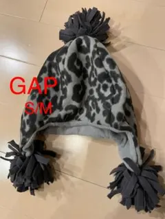 GAP フリース　帽子　S/M ポンポン付き