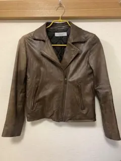 レザージャケット　ブラウンシープスキン