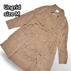 アングリッド トレンチコート 薄手 ミドル丈 ヴィンテージ風 モカベージュ◆M