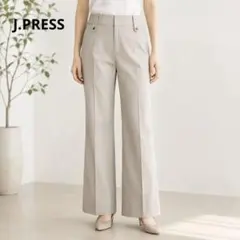 ジェイプレス ストレートパンツ ベージュ 9号 M ストレッチ 1107のサムネイル