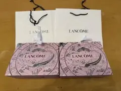 ランコム ホリデー2025 ギフトボックス ショッピングバッグ 各2個セット