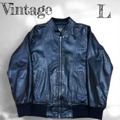 【希少】90’s シングルライダースジャケット レザージャケット L 牛革