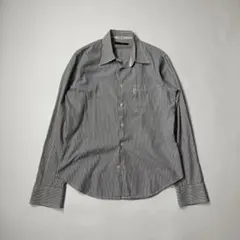 Calvin Klein stripe open collar shirt