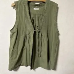 美品！studio CLIP オリーブ ノースリーブベスト
