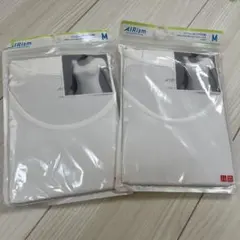 ユニクロ　UNIQLO　エアリズム　UネックT　半袖　Mサイズ　2枚セット