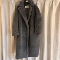 MaxMara テディベア ロングコート グレー XSのサムネイル