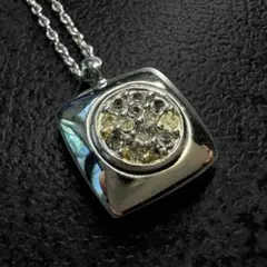 GIVENCHY Square Rhinestone Necklace