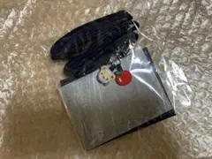 新品　familiar ファミリア　ネームホルダー　XB 青系チェック