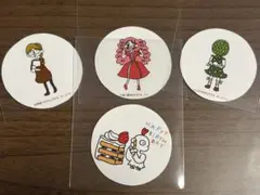 キャラクターステッカー4枚セット　不幸でしあわせな子どもたちシリーズ