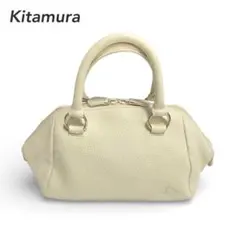 Kitamura キタムラ　ショルダーバッグ ミニボストン2way ロゴ型押し