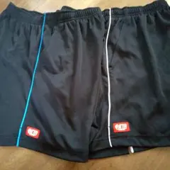 JTTA 卓球用 ブラックショーツ ウェア　2枚