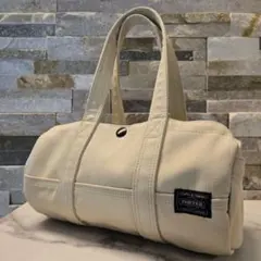 PORTER ポーター　ミニボストン ハンドバッグ ベージュ キャンバス