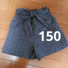 チェック柄ハーフパンツ 150