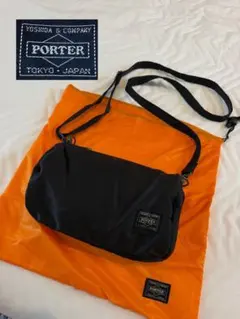 【中古美品】HEAD PORTERタンカー藤原ヒロシ氏　ドラム型ショルダーバッグのサムネイル