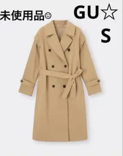 ✨未使用品✨ GU ジーユー 2wayトレンチコート ロング丈 ベージュのサムネイル
