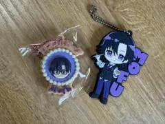 カラフルピーチ もふ 2点セット 缶バッジ キーホルダー