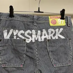 メンズ KISSMARK デニム ストライプ柄 パンツ 0 ウエスト70表記のサムネイル