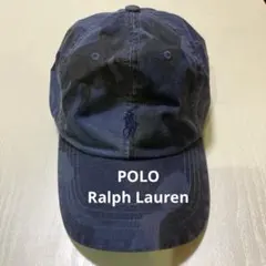 POLO ポロ・ラルフ・ローレン ネイビー迷彩キャップ