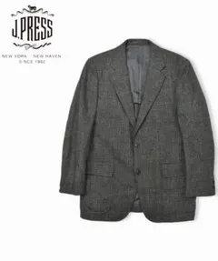 J.PRESS ジェイプレス ウールブレンド チェック テーラードジャケット