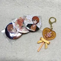 すとぷり ジェルくん 缶バッジ キーホルダー セット