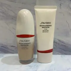 ♡資生堂　エッセンス　スキングロウ　ファンデーション　プライマー　2点