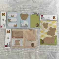 【未開封】韓国スタイルトントンベア　ふせんノート3セット