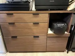【値下げ相談可能】木目調 キッチンカウンター 収納のサムネイル