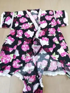 ハローキティ　甚平　浴衣　ロンパース　90サイズ