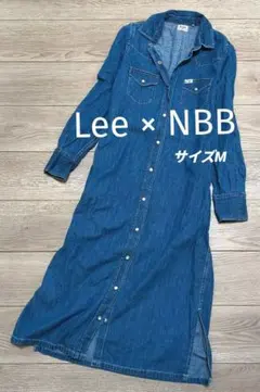 【美品】Lee×NATURAL BEAUTY BASIC コラボ デニムワンピ
