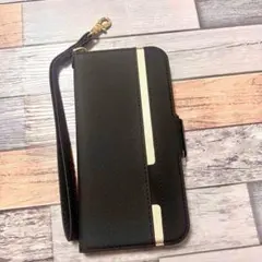 ☆ iPhone 14 Plus ケース 手帳型 スマホ カバー ブラック