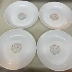 ARCOPAL 強化ガラス製 白い皿 ヤマザキパン祭り4枚セット・新品‼️のサムネイル