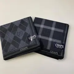 CHAPS チェック柄ハンカチ 2枚セット新品、未使用