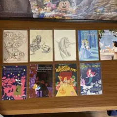 ディズニー　ポストカード9枚　Disney プリンセス