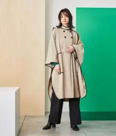 UNITED TOKYO オブリークカッティングケープコート