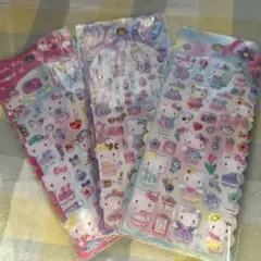 Hello Kitty キャラクターシール 3枚セット