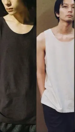LIDNM Linen Tank Top ASH BLACK L - メルカリ